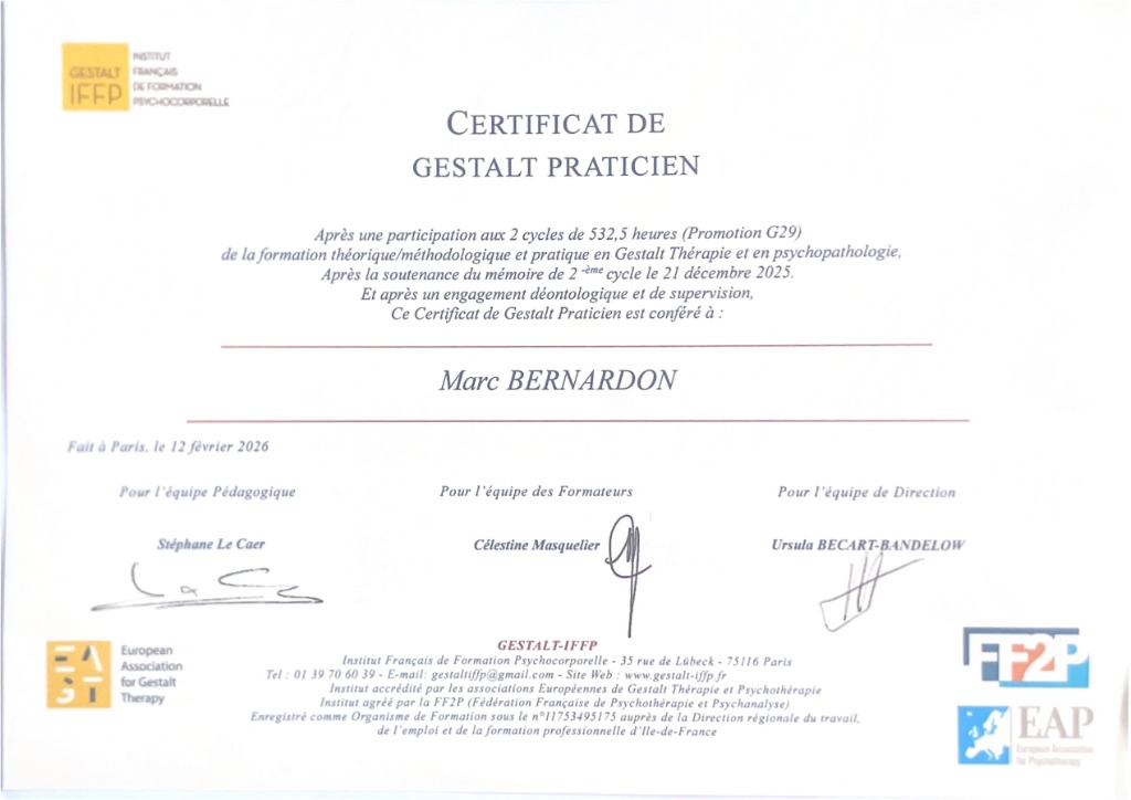 photo diplome Marc Bernardon