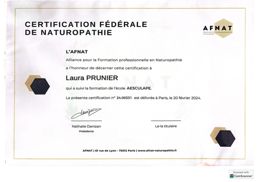 photo diplome Laura Prunier