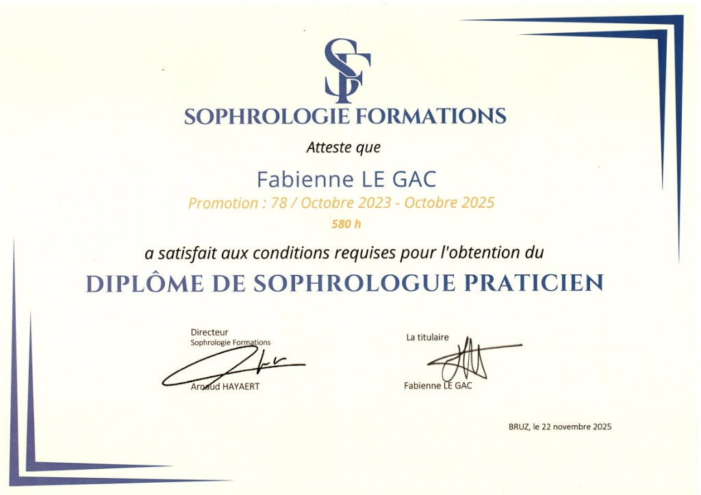 photo diplome Fabienne LE GAC