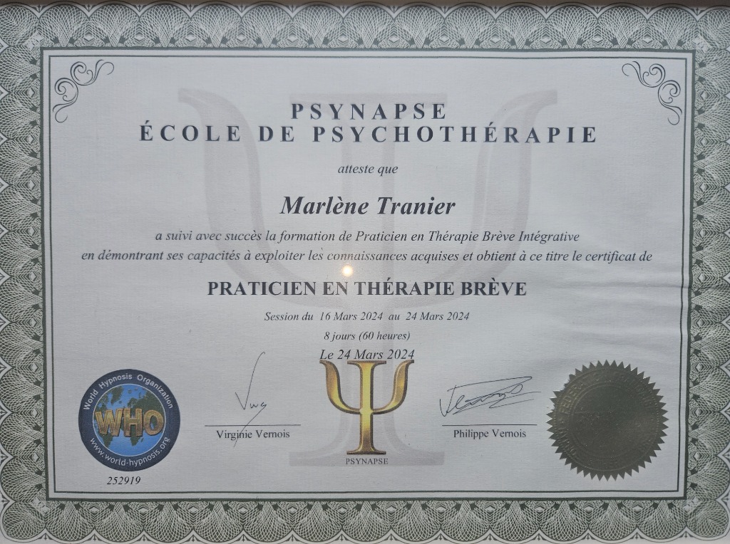 photo diplome Marlene Boussac