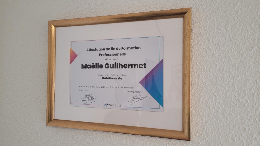 photo diplome Maëlle Guilhermet