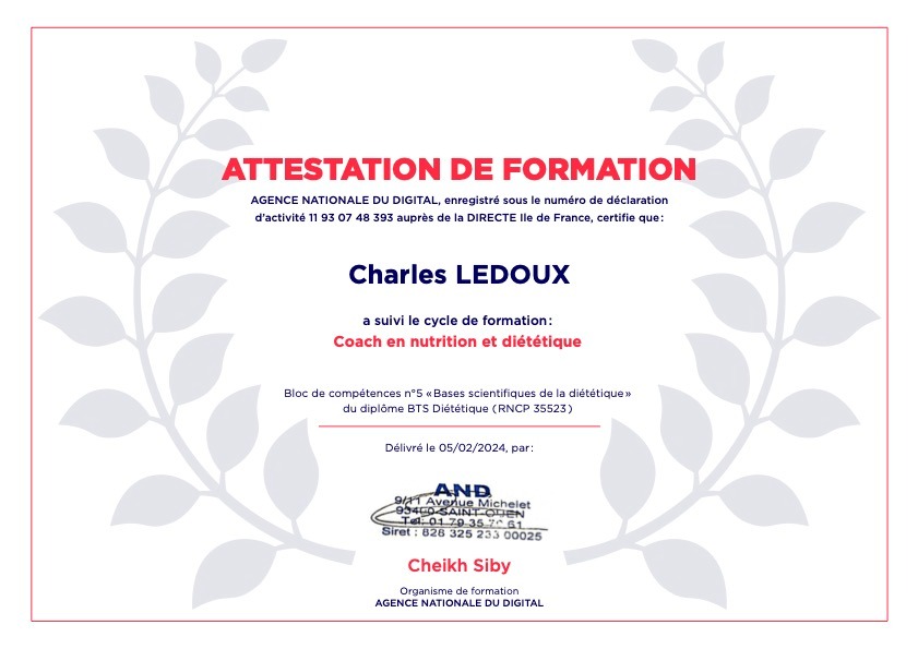 photo diplome Ledoux Charles