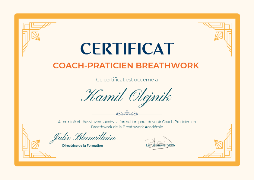 photo diplome Kamil Olejnik