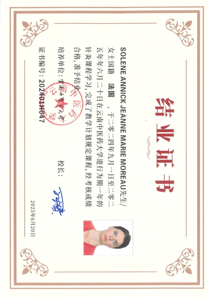 photo diplome Solène Moreau-Motte