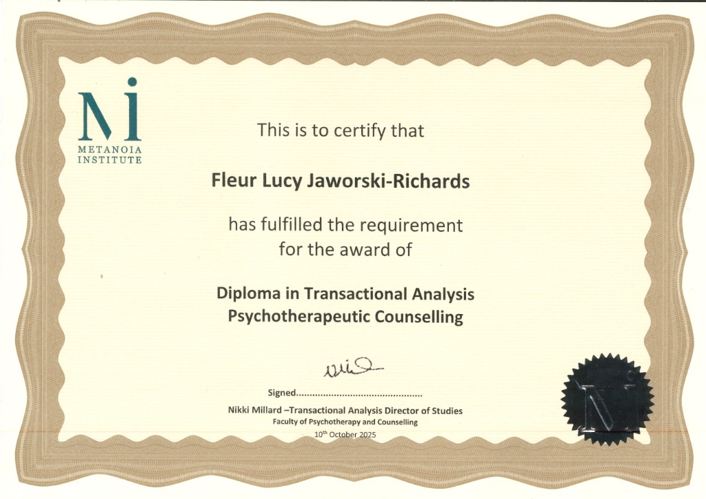 photo diplome Fleur Jaworski-Richards