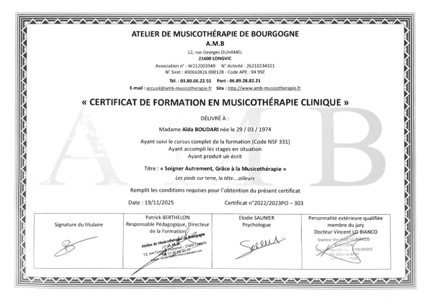 photo diplome Musicarpediem 