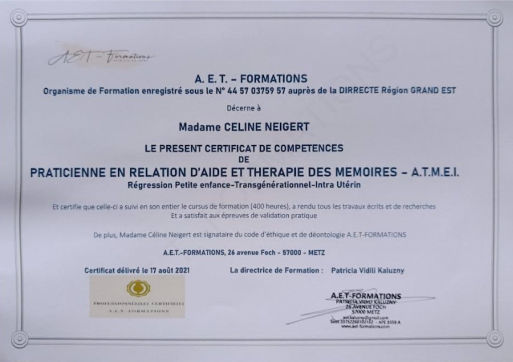 photo diplome Céline Neigert