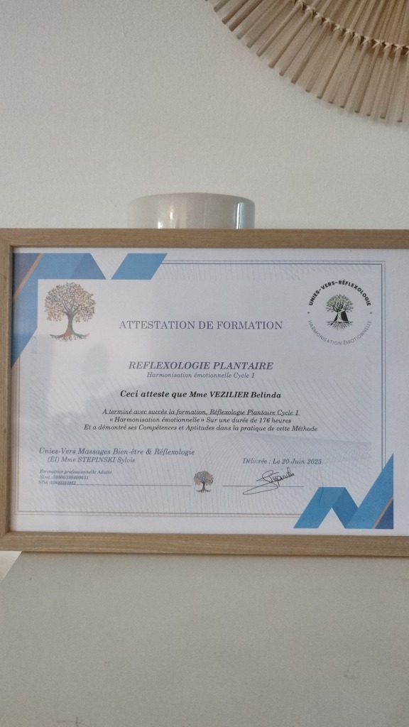 photo diplome BELINDA VEZILIER