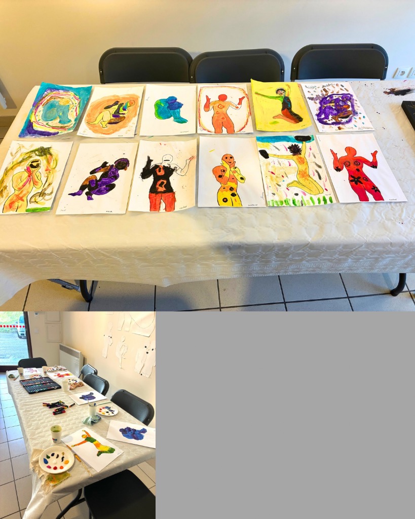 photo seance Audrey Arrot - art-thérapeute