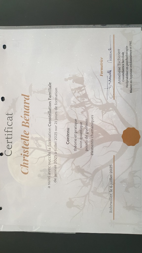 photo diplome Christelle Constelle