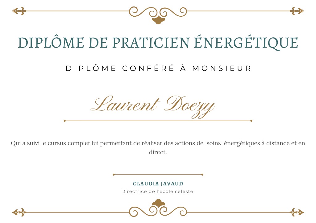photo diplome Laurent Doëzy