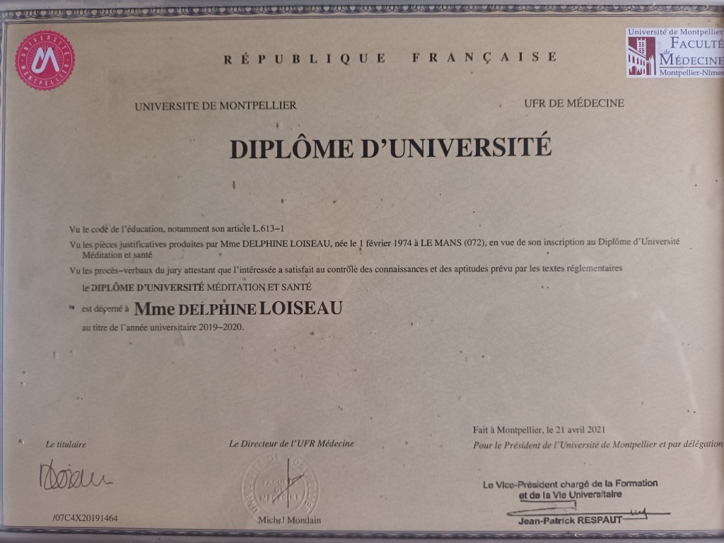 photo diplome Delphine Loiseau