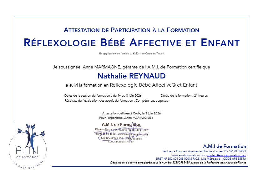 photo diplome Bulle de douceur 