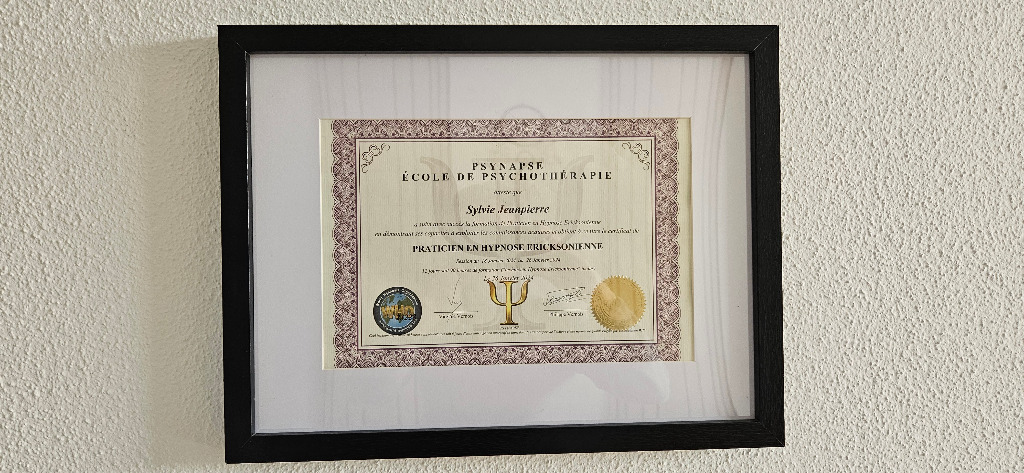 photo diplome Sylvie JEANPIERRE
