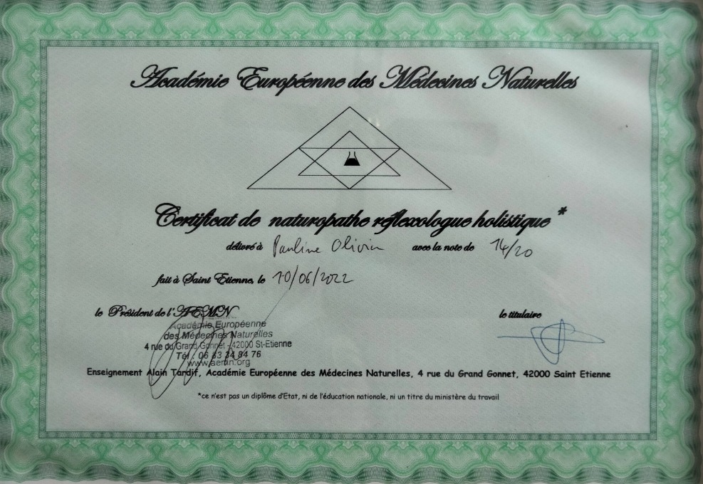 photo diplome Pauline Olivier 