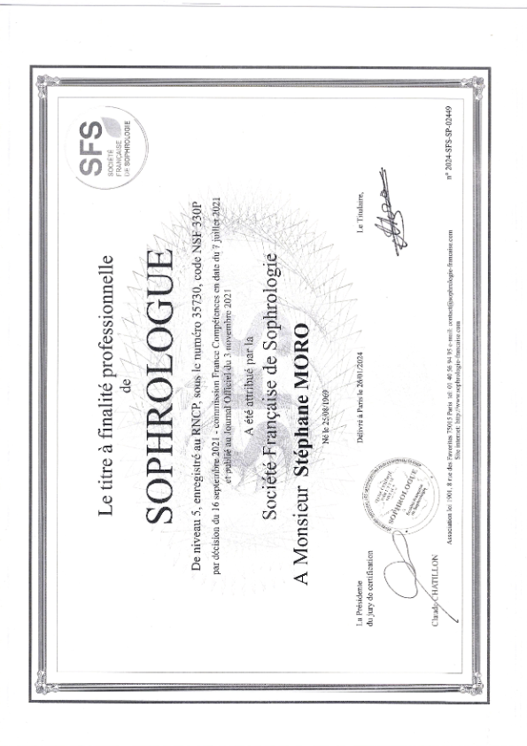 photo diplome Moro Stéphane