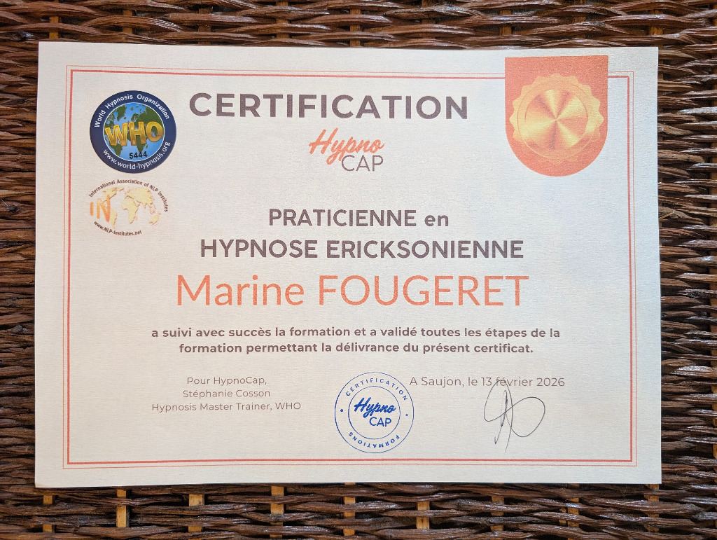 photo diplome Marine FOUGERET