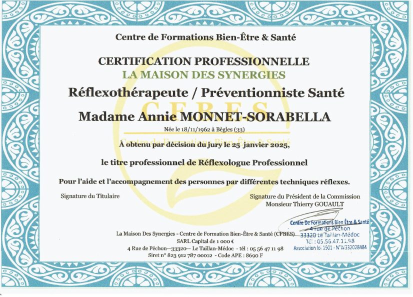 photo diplome Annie sorabella