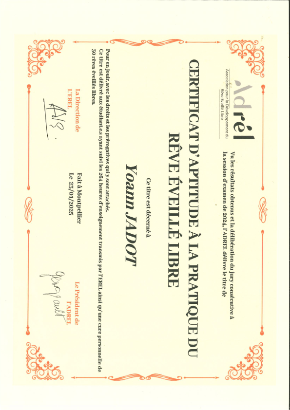 photo diplome Yoann JADOT