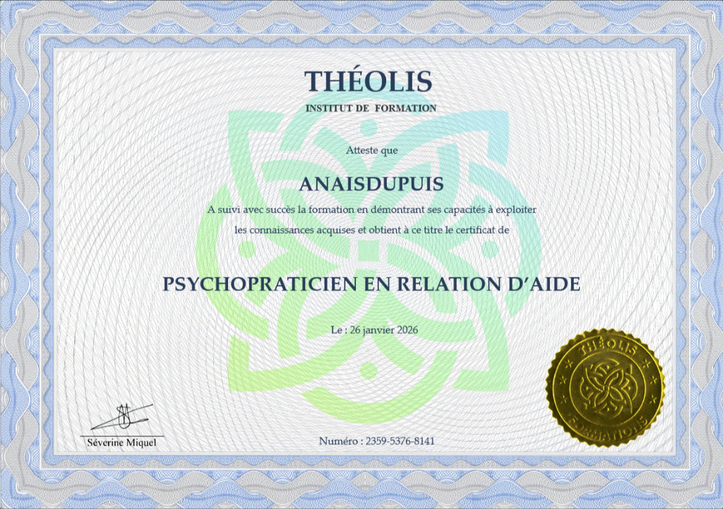 photo diplome Anaïs Dupuis