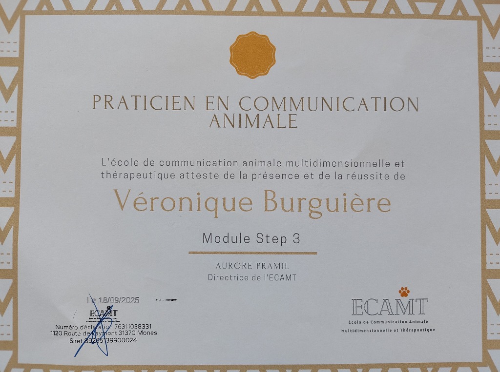 photo diplome Véronique Burguière