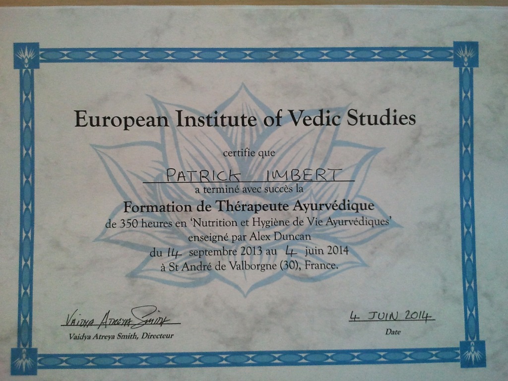 photo diplome Patrick Imbert 