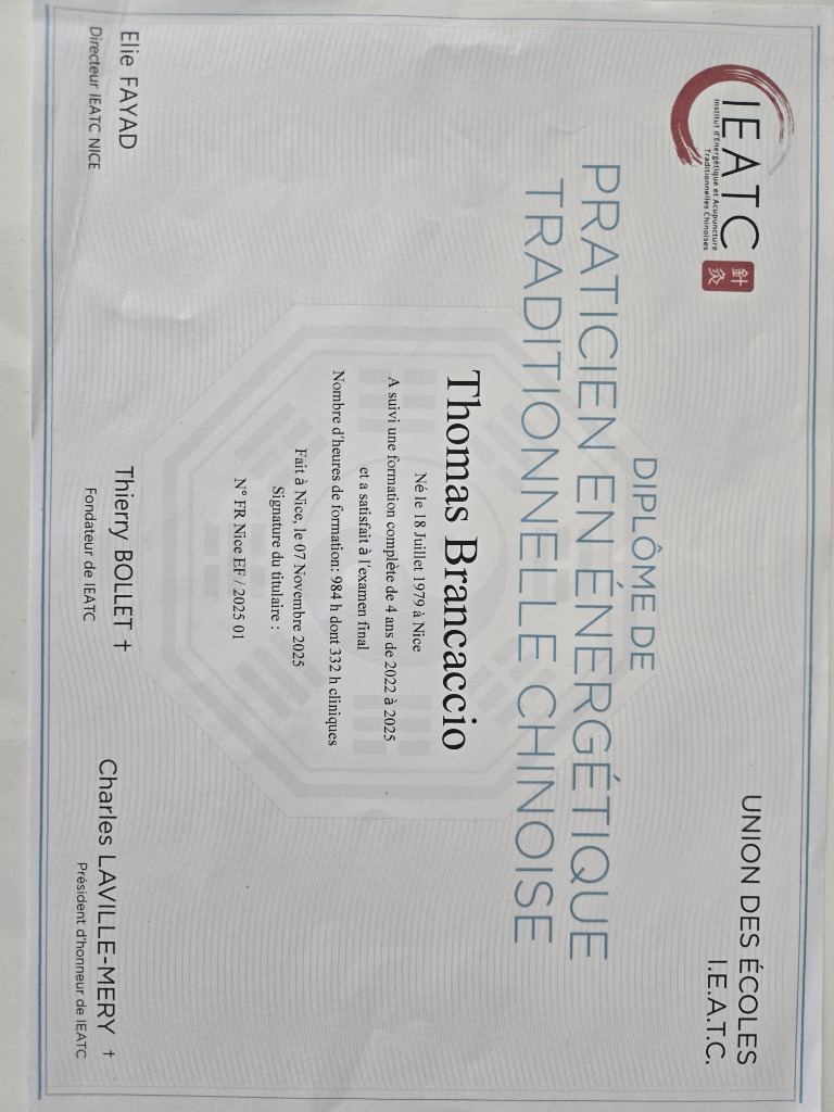 photo diplome Thomas brancaccio