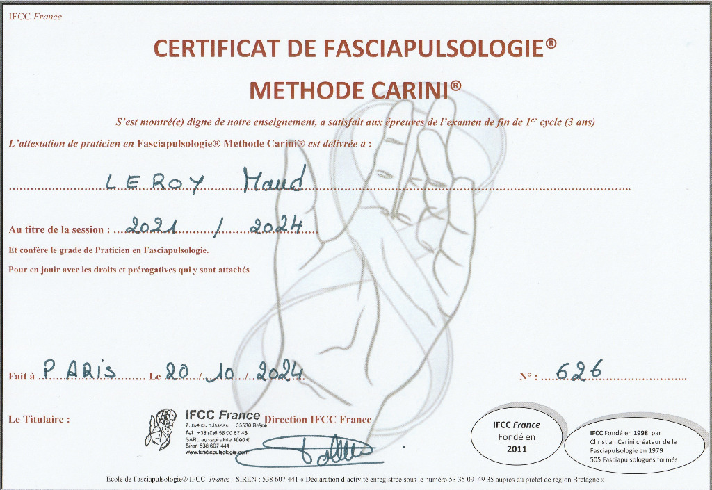 photo diplome Maud LEROY