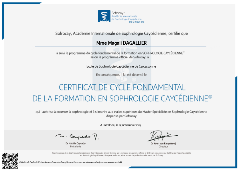 photo diplome Magali dagallier