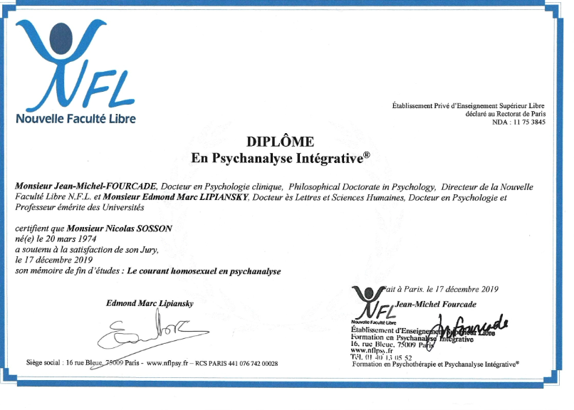 photo diplome Nicolas Sosson
