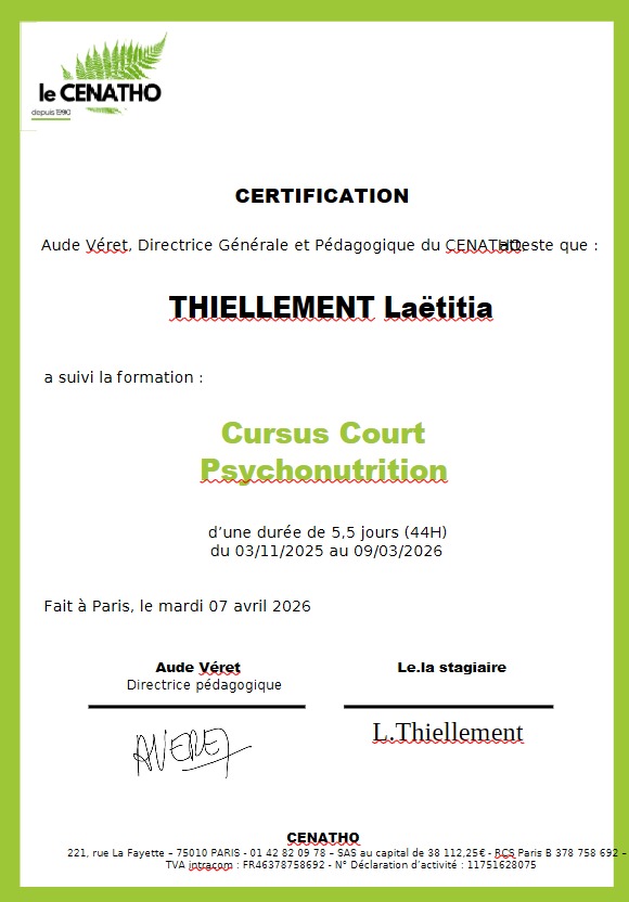 photo activite Laetitia THIELLEMENT