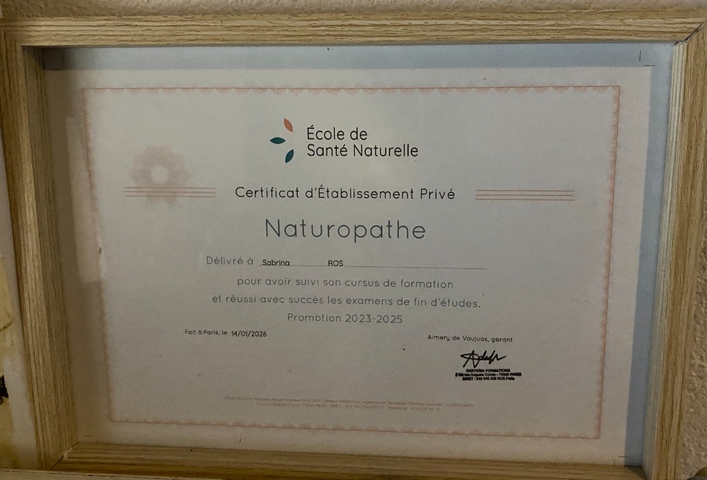 photo diplome Sabrinaturelle