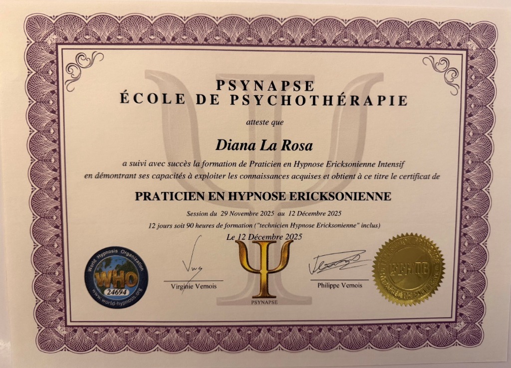photo diplome Diana La Rosa