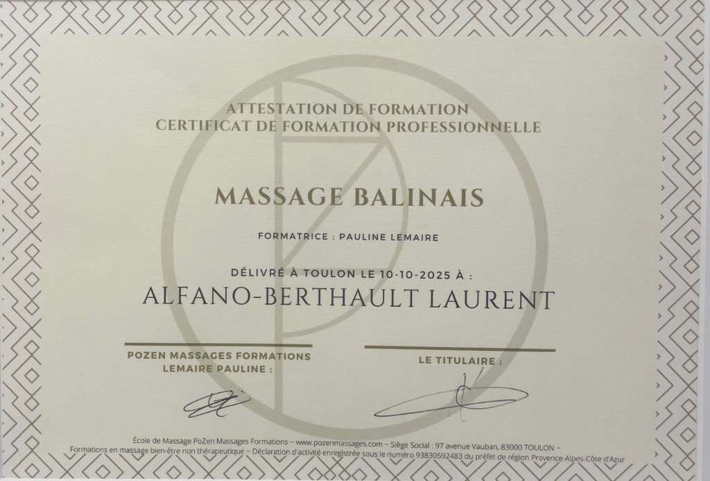 photo diplome Alfano Berthault
