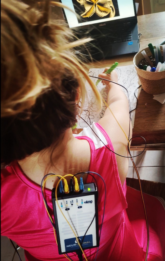 photo seance Krystie Neurofeedback Dynamique neuroptimal