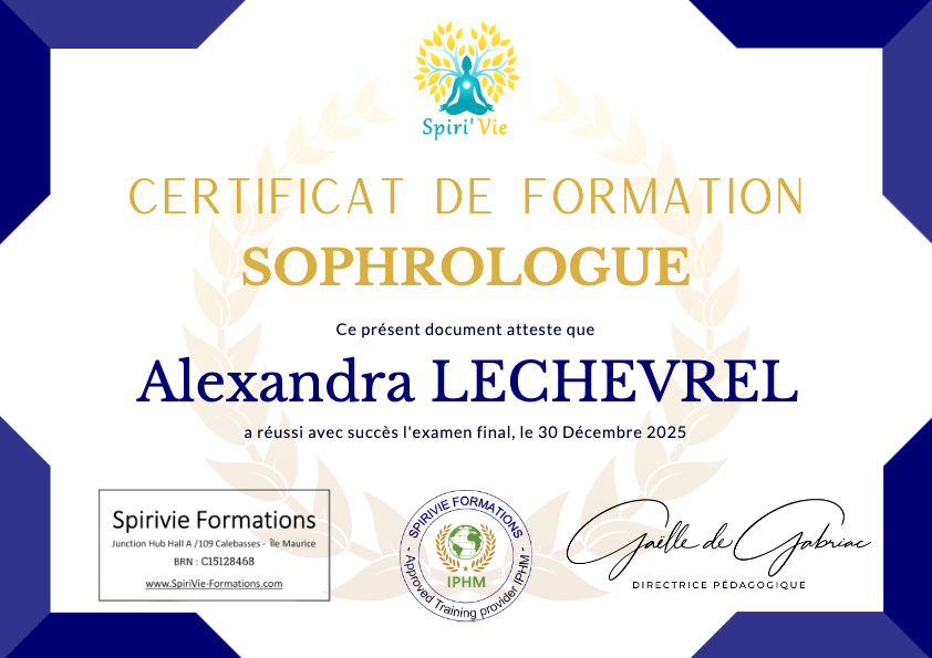 photo diplome Alexandra Lechevrel