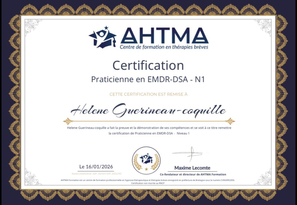 photo diplome Hélène Guérineau-Coquille