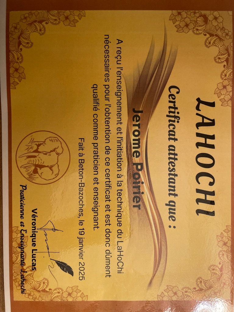 photo diplome Soothe by Jerome 