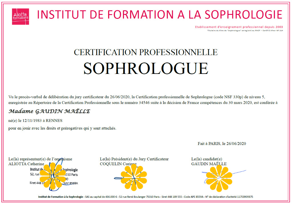 photo diplome Maëlle GAUDIN