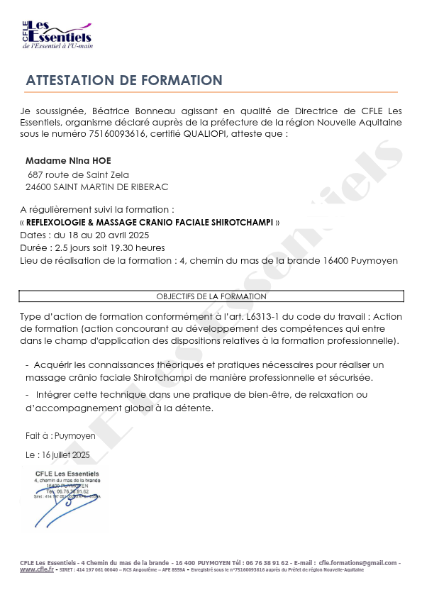 photo diplome NINA HOE