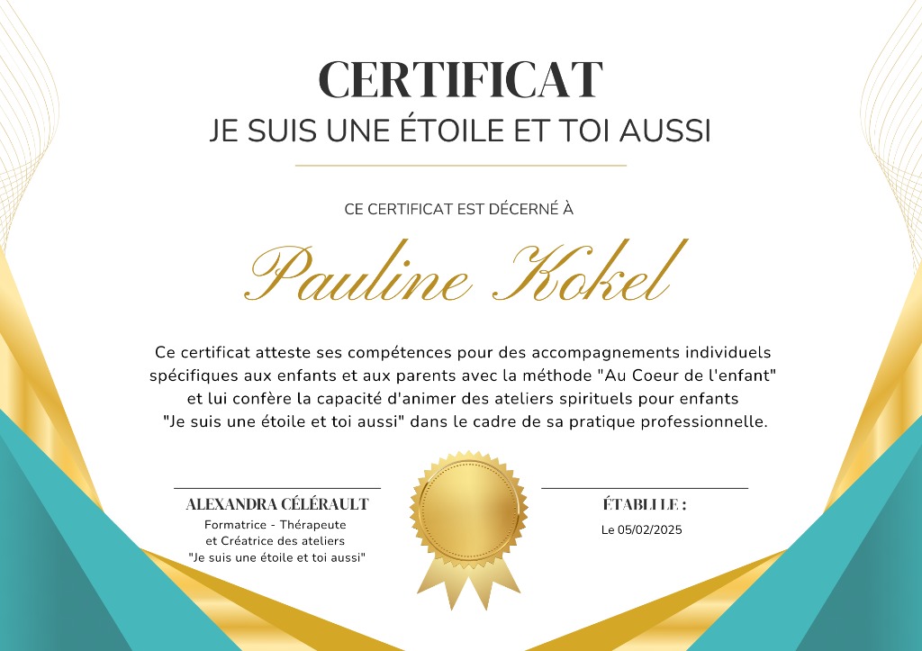 photo diplome Pauline KOKEL