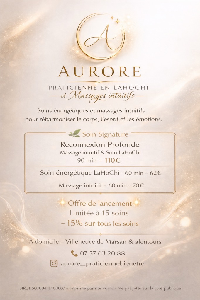 photo cabinet Aurore - Praticienne Bien être 