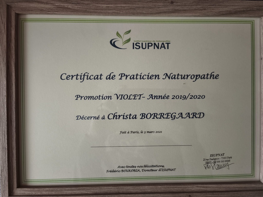 photo diplome Christa Borregaard