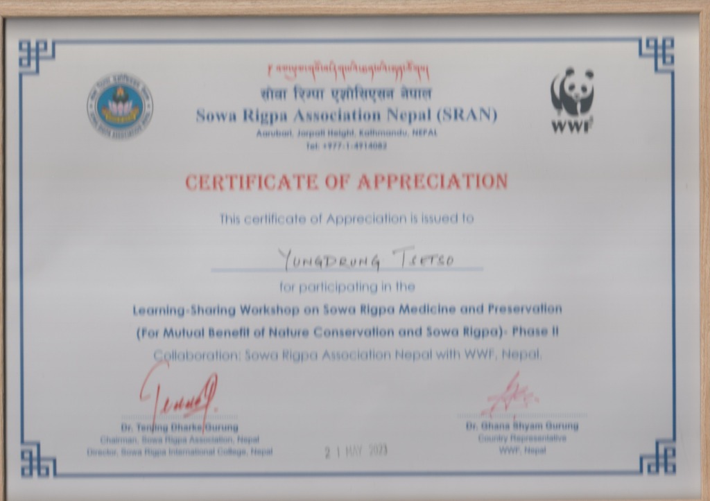 photo activite Yongtso Yungdrung Tsetso