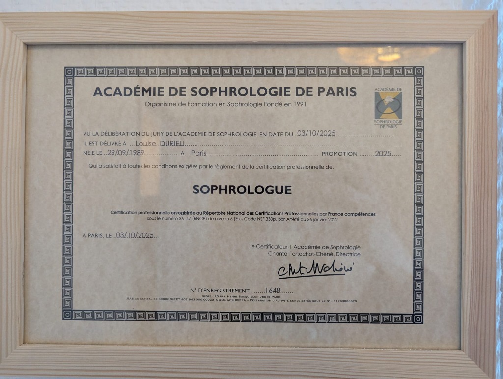 photo diplome Louise Durieu