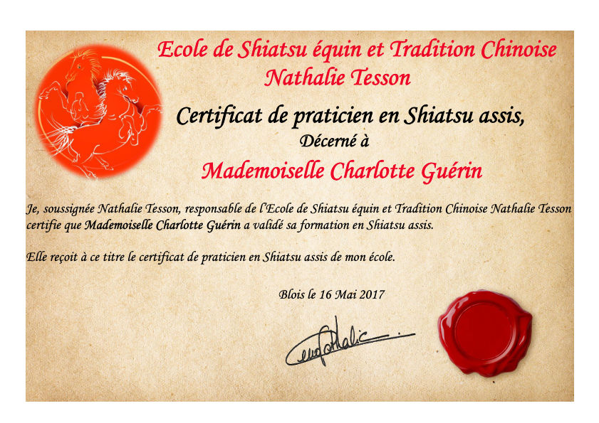 photo diplome Charlotte GUERIN