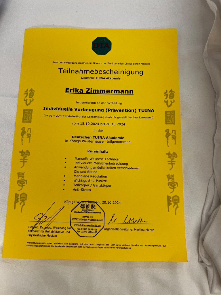 photo diplome Erika Zimmermann