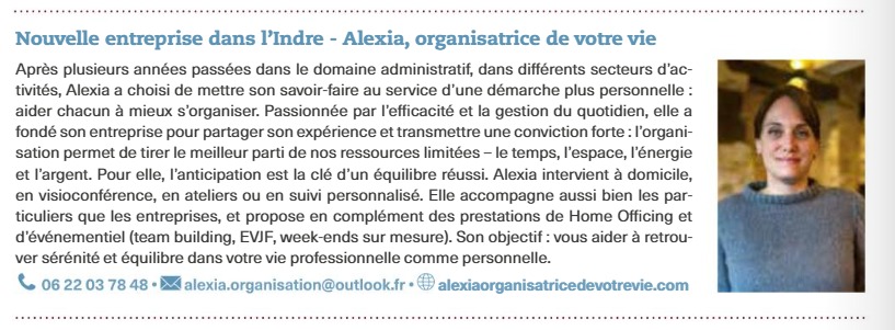 photo activite Alexia, Organisatrice de votre vie
