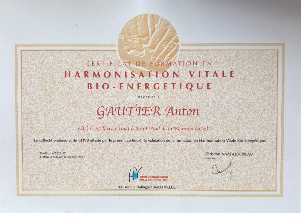 photo diplome Anton GAUTIER