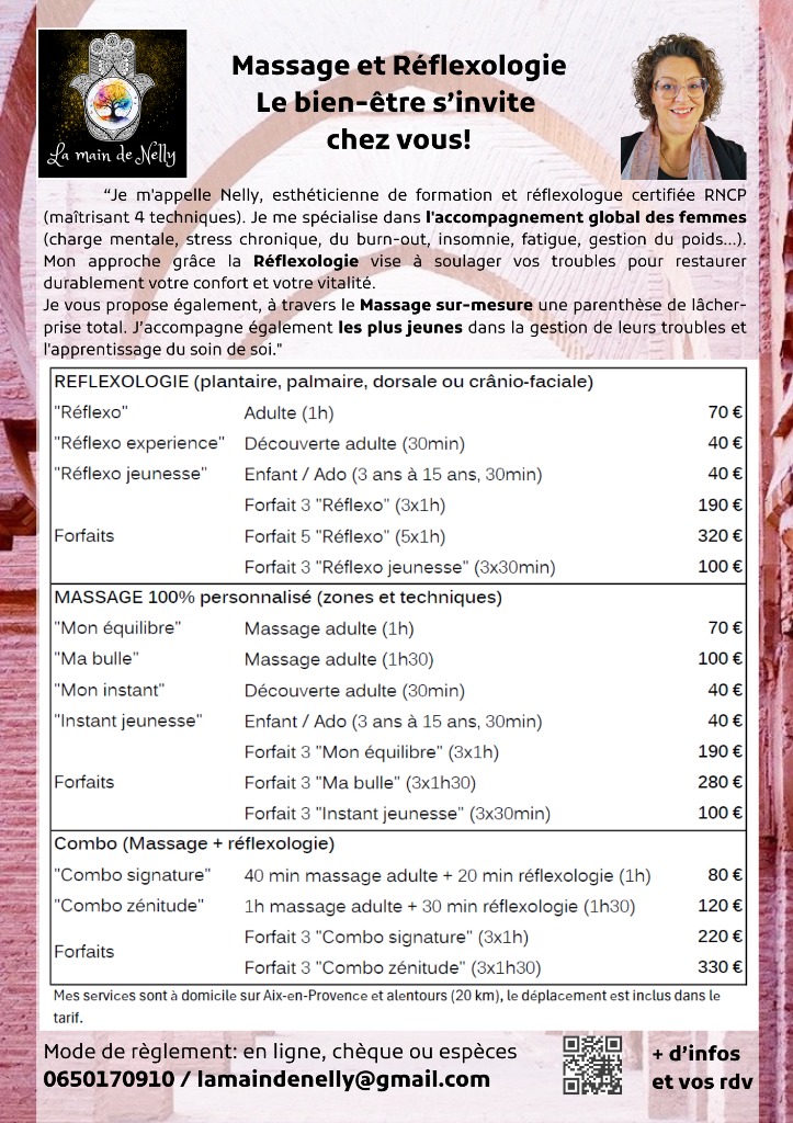 photo seance La main de Nelly